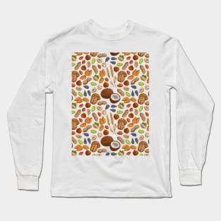 Seamless Pattern Peanuts Long Sleeve T-Shirt